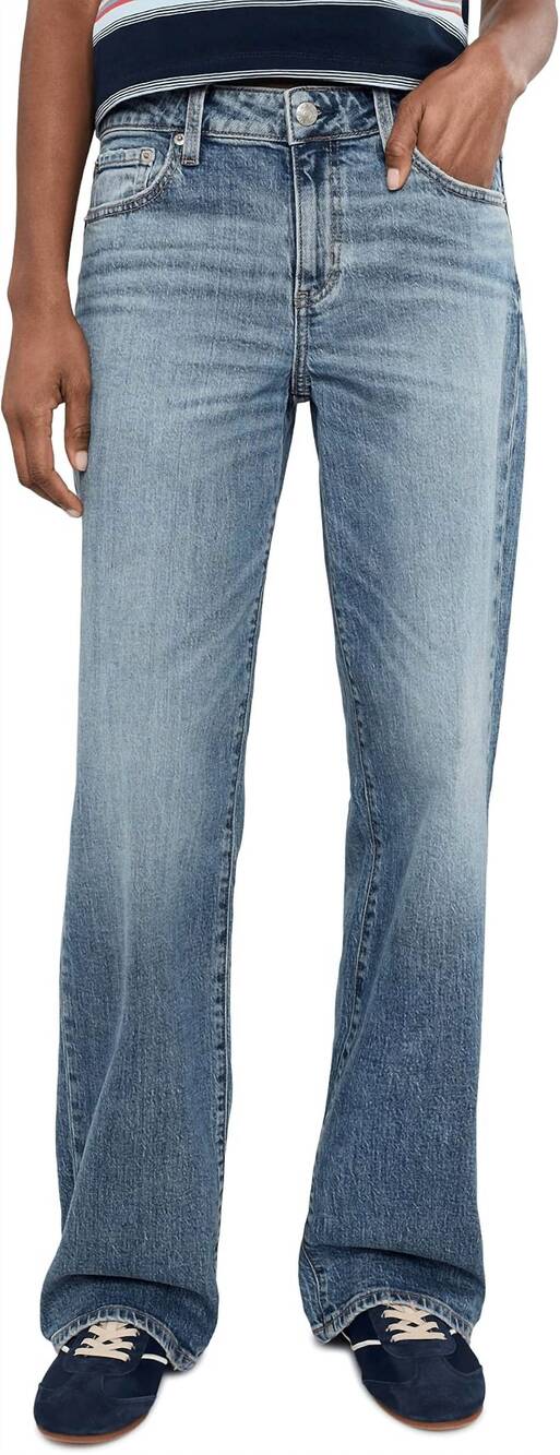 NEW DAZE keeper low rise straight jeans in heartbeat
